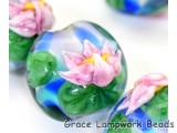 Water Lily Glass Beads