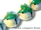 10507412 - Four Hawaiian Hummingbird Lentil Beads