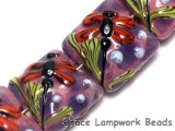10603104 - Seven Red Dragonfly/Violet Garden Pillow Beads