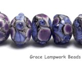 10605201 - Seven Lavender Rock River Rondelle Beads