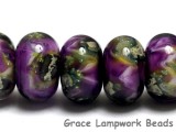 10605401 - Seven Purple Meadow Rondelle Beads