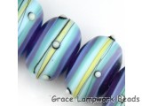 Blue Grace Lampwork Beads
