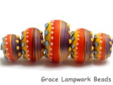 11008811 - Five Barcelona Matte Graduated Rondelle Beads