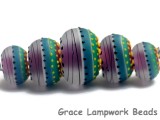 11009111 - Five Rio de Janeiro Matte Graduated Rondelle Beads
