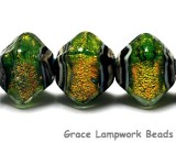 10507307 - Five Herbal Garden Shimmer Crystal Shaped Beads