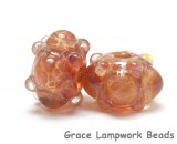 10602701 - Seven Orange & Purple Rondelle Beads