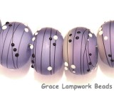 10604841 - Eight Lilac Tea Party Rondelle Beads