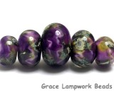 10605411 - Five Purple Meadow Graduated Rondelle Beads