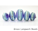 Blue Grace Lampwork Beads
