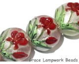 10706112 - Four Crimson Flower Lentil Bead