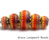 11008811 - Five Barcelona Matte Graduated Rondelle Beads