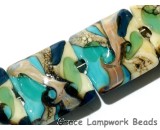 11605614 - Four Turquoise Silver Ivory Pillow Beads