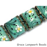 10508514 - Four Seafoam Florals Pillow Beads