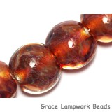 10601812 - Four Orange & Purple Lentil Beads