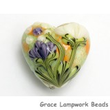 11819105 - Green w/White & Purple Flora Heart