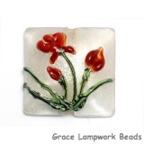 11832104 - Crimson Flower Pillow Focal Bead