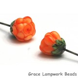 GHP-02: Orange Floral Headpin