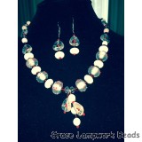 LC- Necklace with 10706621 Casino Party Rondelle Beads