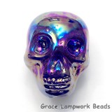 Skull06 - Purple Luster Focal Bead