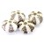 10306612 - Four Ivory Sea Urchin Lentil Beads