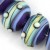 10605701 - Seven Blue Ombre Party Rondelle Beads