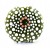 11841802 - Green Sea Urchin Lentil Focal Bead