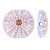 11842002 - Purple Sea Urchin Lentil Focal Bead