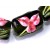 10110303 - Six Pink Iris Mini Kalera Beads