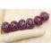 10109121 - Six Mulberry Hard Candy Rondelle Beads