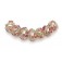 10109301 - Seven Fuchsia Flower Rondelle Beads
