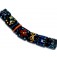 10201204 - Seven Black Based Fiesta Lentil Beads
