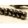 10204101 - Seven Elegant Black Metallic Rondelle Beads