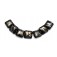10204104 - Seven Elegant Black Metallic Pillow Beads