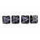 10205714 - Four Purple Iris Pillow Beads