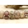 10301701 - Seven Amethyst w/Light Ivory Rondelle Beads