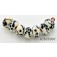 10303001 - Seven Ivory w/Black Rondelle Beads