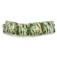 10303614 - Four Light Green w/Ivory Silver Pillow Beads