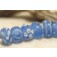 10402001 - Seven Lght Blue w/White Matte-Finished Rondelle Bead