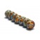 10405501 - Seven Amber Ocean Rondelle Beads