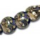 10407002 - Seven Transparent Ink Blue w/Free Style Lentil Beads