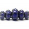 10407811 - Five Graduated Purple w/Black Dots Rondelle Beads