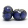 10407821 - Six Lavender w/Metal Dots Rondelle Beads