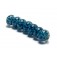 10408601 - Seven Teal Blue Free Style Rondelle Beads