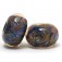 10409821 - Six Yellow w/Blue Rondelle Beads