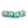 10409914 - Four Aqua Treasure Pillow Beads