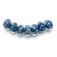 10410601 - Seven Soft Blueberry Rondelle Beads