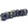10411401 - Seven Cobalt Celestial Rondelle Beads