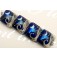 10411414 - Four Cobalt Celestial Pillow Beads