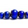 10413011 - Five Sapphire Sea Shimmer Graduated Rondelle Beads