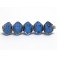 10413407 - Five Arctic Blue Shimmer Crystal  Shaped Beads